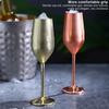 2Pcs Wine Party Champagne Coupes Cocktail Glass Champagne Flutes Wine Cup Goblet Plating Beer Rose Gold Glass Whiskey Cups