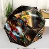 The Legend of Zelda Print Automatic Open Close Umbrella, Portable Foldable Umbrella, for Outdoor Commute Camping Trip, Ideal Birthday Gift