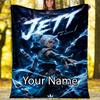 Custom Name Valorant Theme Printed Blanket - Perfect for Couch, Bed, Travel & Outdoor Use | Machine Washable, Cozy & Durable.