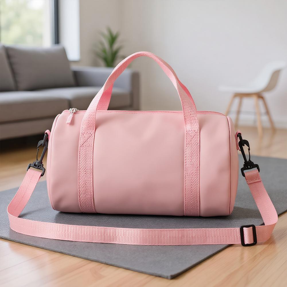 

Ballerina Bag Large Small Duffle Bag Solid Color Dance Jazz Storage Bag for Fitness Workout Travel Dance Ballet Swim рожевий