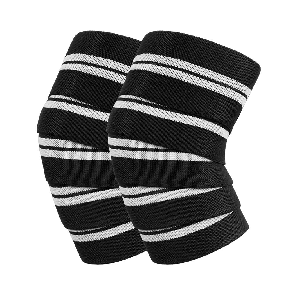 Knee Wraps for Squatting Knee Strap Bands for Crossfit Training Powerlifting Knee Support Deadlift Wraps Weightlifting