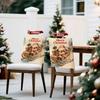 2/4/12pcs/set Merry Christmas Santa Claus Chair Cover Table Decoration Dining Seat Chair Covers Dining Room Bar Party Banquate