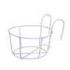 (1 pedaço) (Estrutura de ferro branca 15cm) Suporte de pendurar redondo para grade de varanda, estrutura de ferro para jardim, vaso de flores de parede,