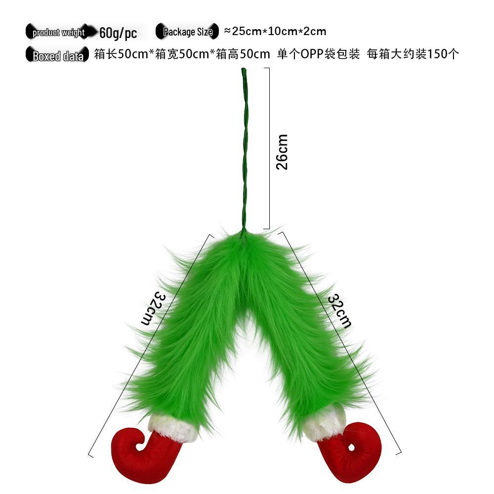 Grinch Apple Christmas Arm Decorations - Cute & Funny Masquerade Props