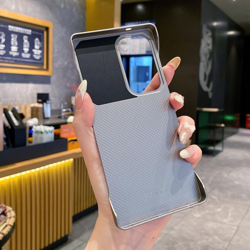Leather Aromatherapy Borderless Magnetic Case For Samsung Galaxy S24 S23 S22 S25 Ultra Plus For Magesafe Wireless Charge Cover