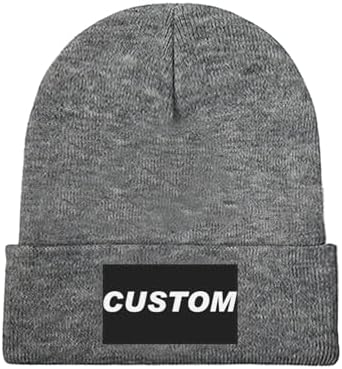 Custom Unisex Beanies with 3D Embroidery Personalized Logo Winter Hats-100% Acrylic Common Fabric