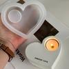 Stampo in Silicone a Forma di Cuore per Portacandele - Strumento per Artigianato Fai-da-Te per San Valentino, Accessorio per Atmosfera Romantica con Finitura Liscia