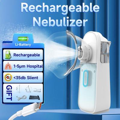 Vendita flash-Nebulizzatore portatile Inalatore portatile a rete di vapore con nebbia fredda ricaricabile per bambini Adulti Uso quotidiano
