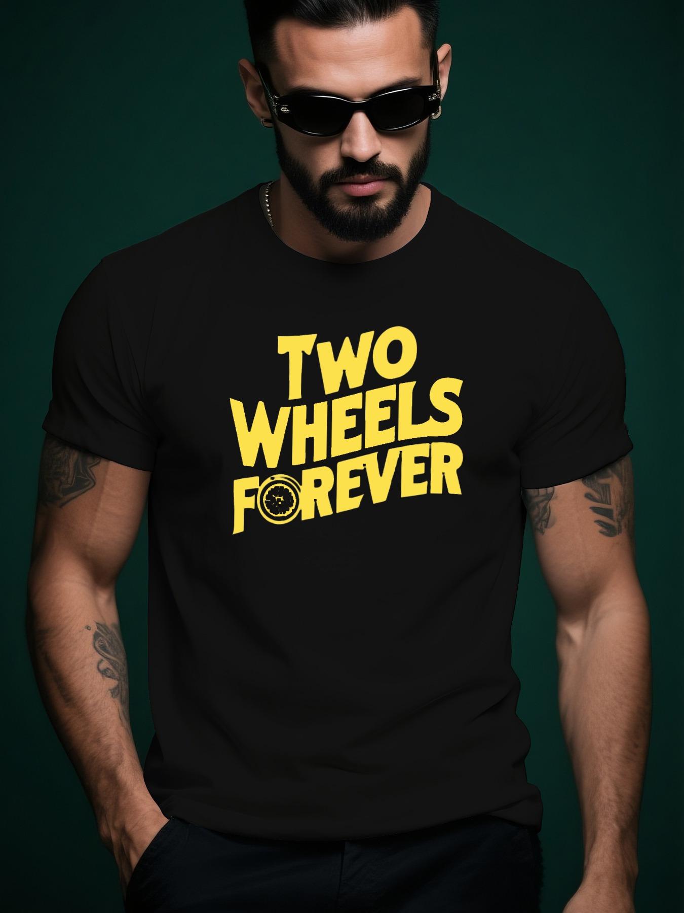 TWO WHEELS FOREVER Motorcycle Tshirt Motorcycle Graphic T... XXXXL