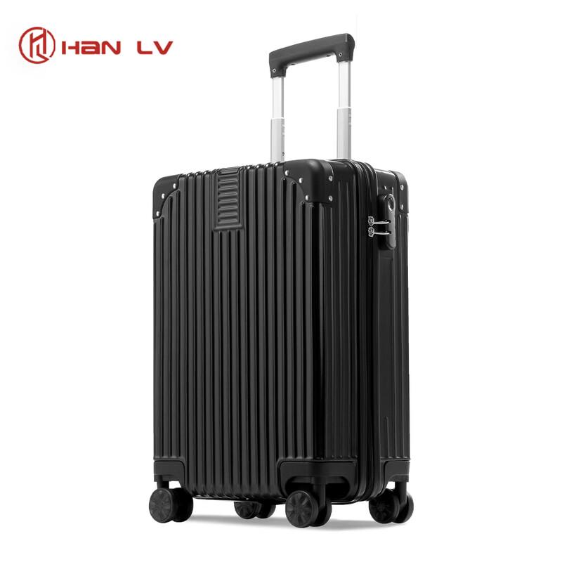 Жесткий чемодан на колесиках Han Travel 20 inches чёрный