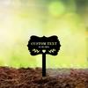 Elegant Customizable Metal Garden Stakes Memorial Decoration Lawn Yard Tribute Loved Ones