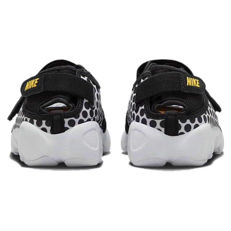 Nike Air Rift Breathe Polka Dots Women Sneakers Black Laser-Orange White DX5422-001