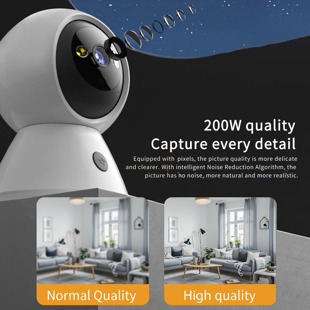 1080P vnitřní bezdrátová bezpečnostní kamera 2,4G/5G inteligentní WiFi kamera Podpora bezdrátového monitoru