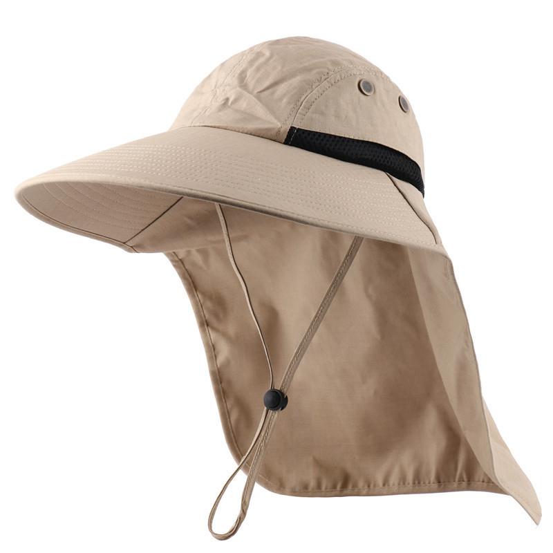 Men's and Women's Outdoor Sunscreen Caps, Neck Protectors, Devil Hats, Sunscreen Sunshade, Mosquito-proof and UV-proof Bucket Hats, Shawls, Outdoor Ha