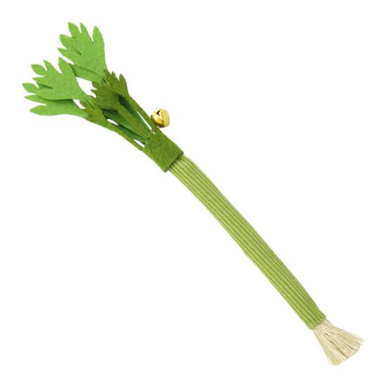 Cat Toys Durable Plush Catnip Toy High-Density Felt Realistic Celery Shape Stress Relief And Energy Release Soft Cat Toy for Cats 1pc