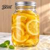 Weithals-Einmachgläser zum Einkochen Glasbehälter mit luftdichtem Deckel Wiederverwendbar Klar Behälter für hausgemachte Marmelade Einfache Reinigung Lagerung Lebensmittel und Fermentation