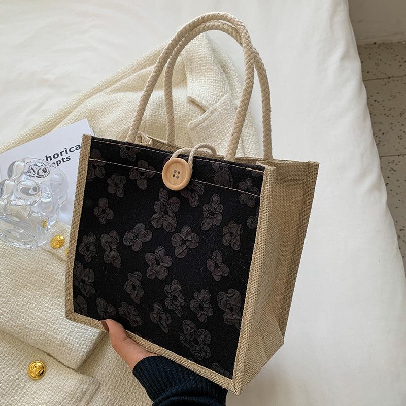 

Популярная сумка для ланча Bento Bag, новая плетеная сумка из ротанга, женская сумка-сувенир, маленькая сумка через плечо