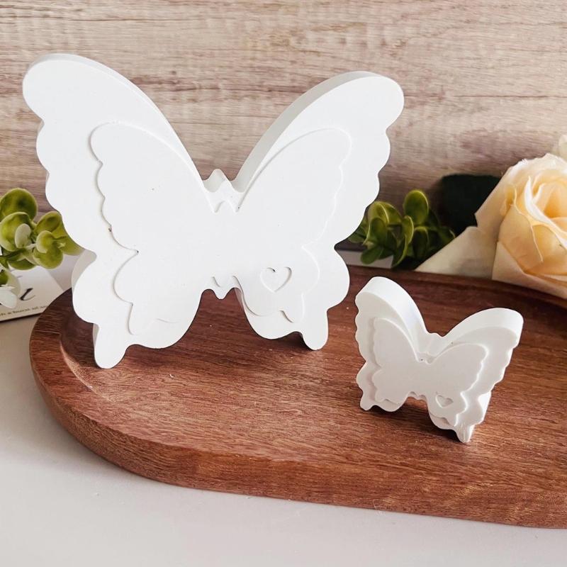Butterfly Figurine Silicone Candle Molds for Candle Soap Candy Chocolate Temperature Resistant Fondant Silicone Molds