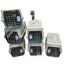 Portable Graphite Green Pet Carrier: Cat Cage & Dog Shipping Box