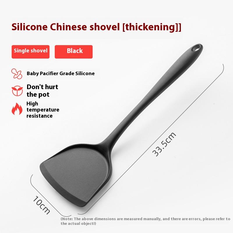 Set di Utensili da Cucina in Silicone per Alimenti Resistenti al Calore Utensili da Cucina Stoviglie Cucchiaio Spatola Cucchiaio Forato Spatola per Friggere