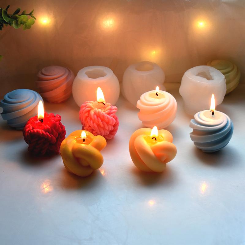 Magic Knot Yarn Ball Candle Mold: DIY Creative Silicone for Aromatherapy