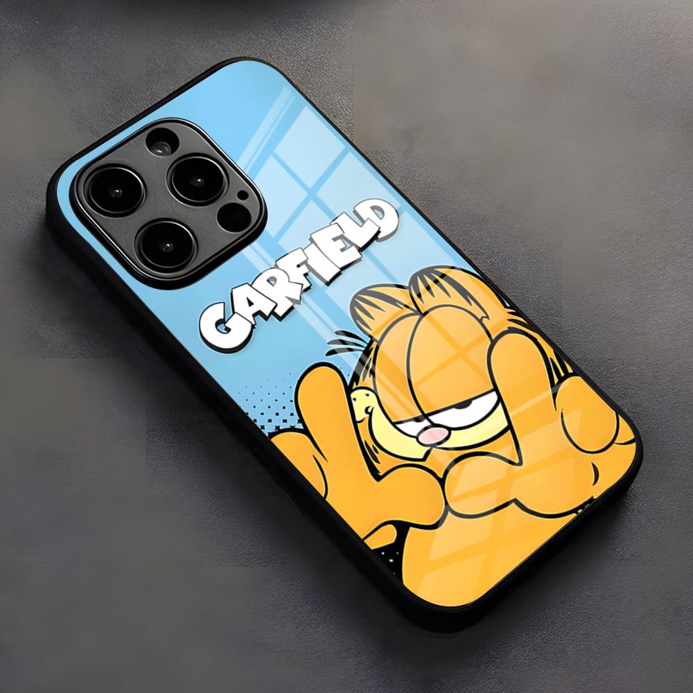 Cute Cat G-GarfieldeS Phone Case For IPhone 17 Pro Max 16 15 14 Pro Max 13 11 X Xs Xr 8 7Plus Silicone Cover