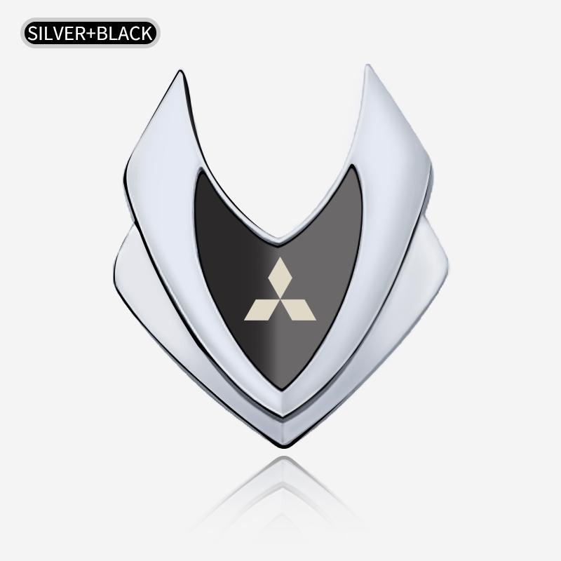 rlsh8 Car Shield Styling Emblems Logo Decals Sticker For Mitsubishi Outlander ASX Eclipse Pajero Lancer EVO Delica L200 Mirage Triton