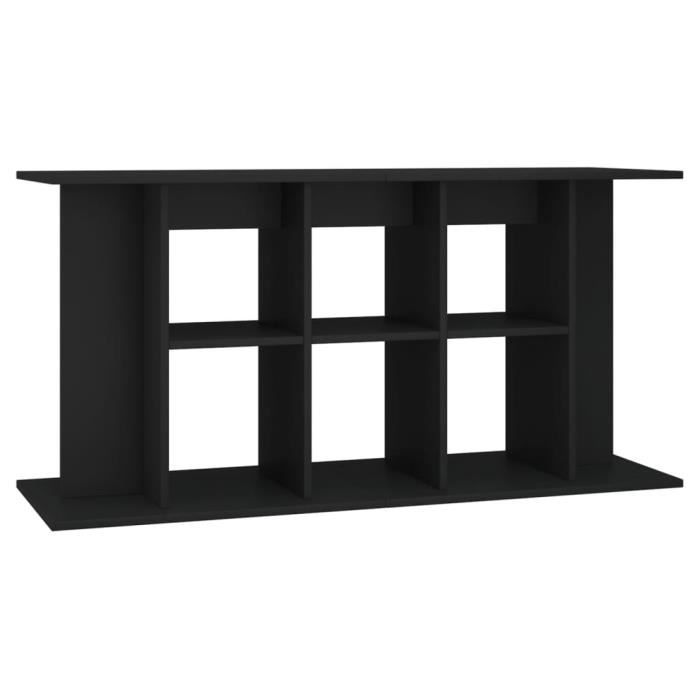 VidaXL Support pour aquarium noir 120x40x60 cm bois d'ingénierie 833592