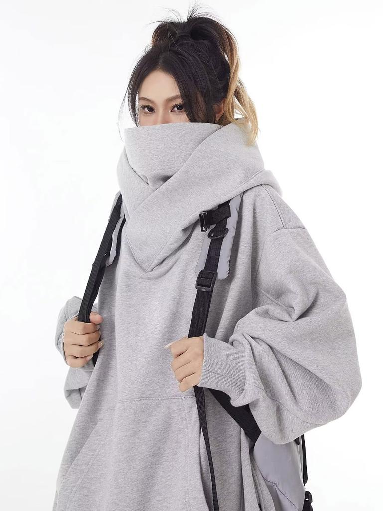 Women's Hooded Sweatshirt Thickened Loose Comfortable Autumn Winter Outerwear Warmest Harajuku Clothes