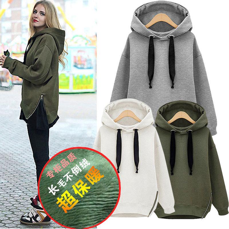 

Plus Size Hooded Fleece Pullover - Thick & Cozy Long Sweatshirt XXXL