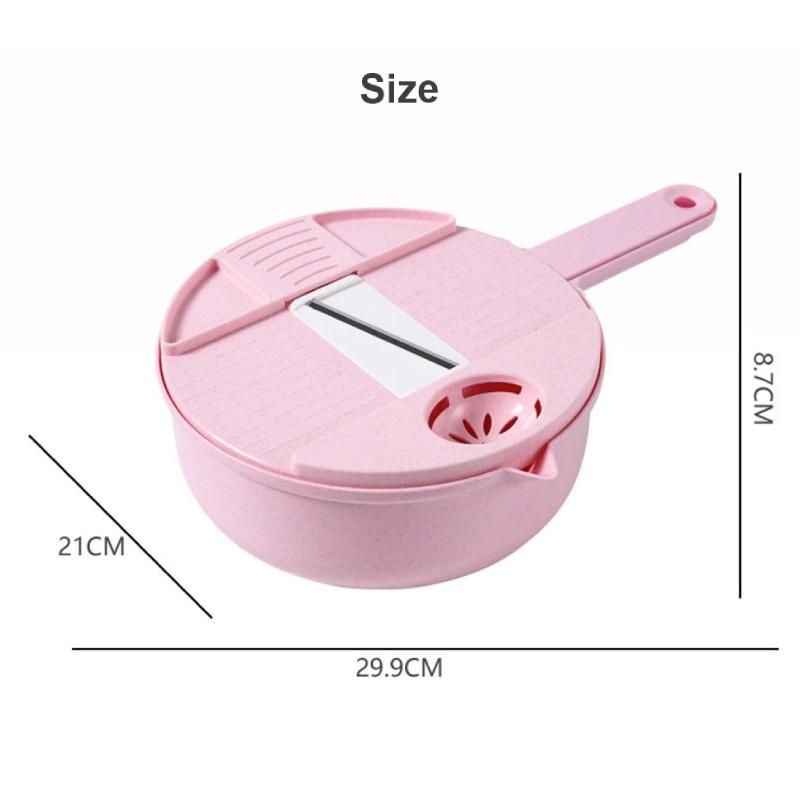 Multifunctional Vegetable Chopper Carrots Potatoes Manual Cut Shred Slicer Radish Rasp Kitchen Accessories Vegetable Cutter