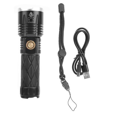 XHP90 TypeC Rechargeable Flashlight Dimmable MultiFunctional Hand Lamp Torch Light