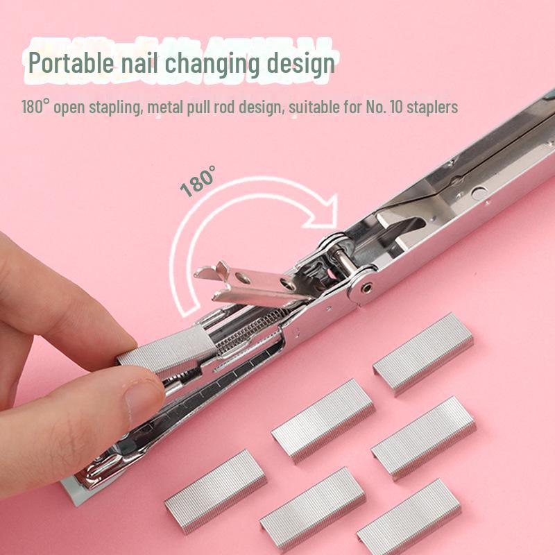 Mini Grampeador Macaron Colorido: Grampeador Portátil, que Economiza Trabalho, Fofo para Estudantes