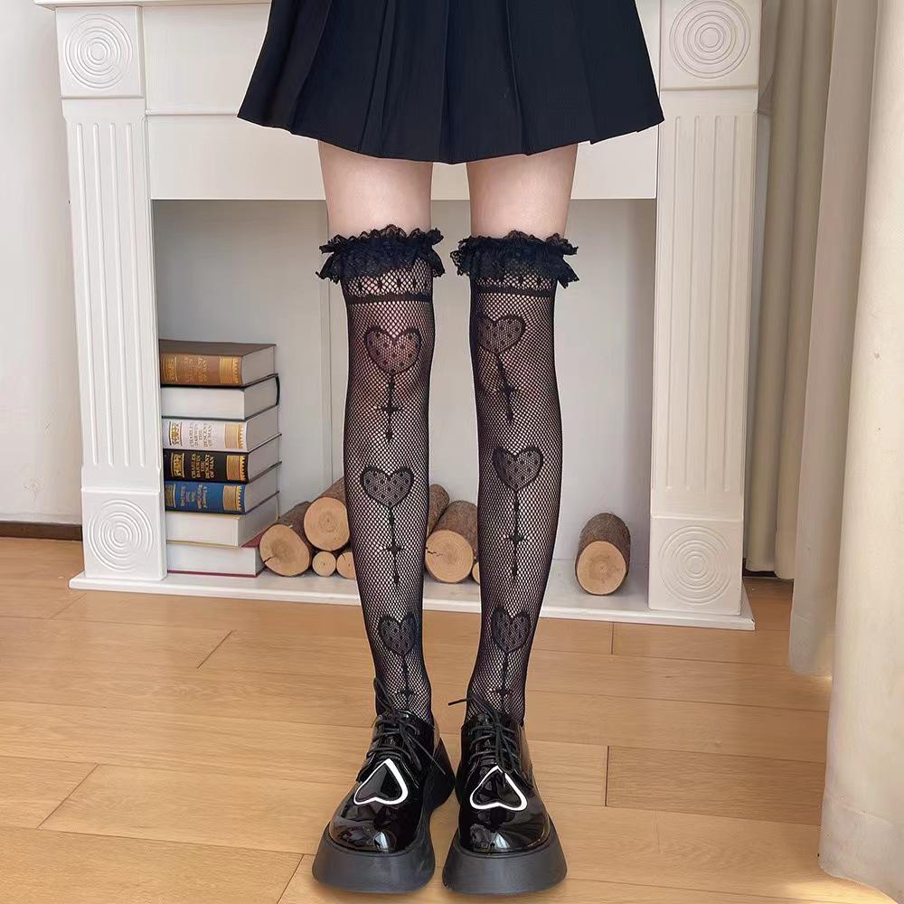 Japanese Style Lolita Lace Calf Socks - Women's Summer Mid-Length Martin Boot Socks