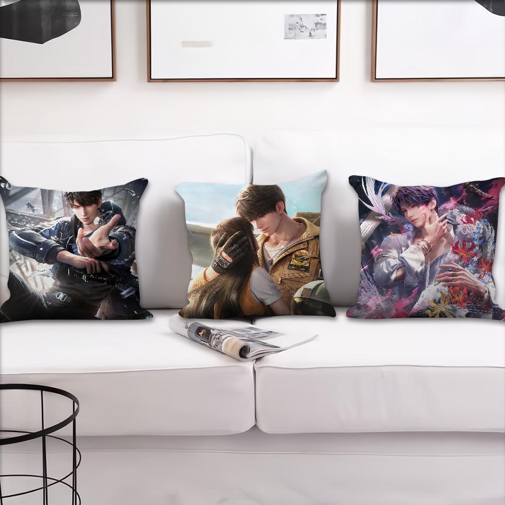 Hot Game Love and D-Deepspace Caleb Cover Sofa Living Room Bedroom Headboard Backrest Cushion Square Cushion Nap Time Pillow Cas