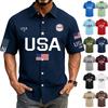 Men's Spring/Summer Casual Outdoor Collared Short-Sleeve Shirt