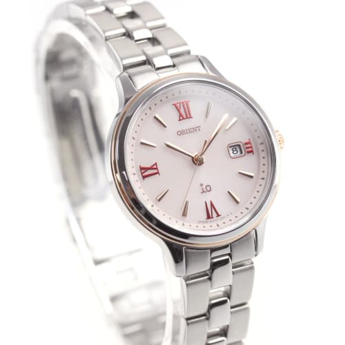 Orient IO Solar Watch, Made In Japan, with Manufacturer's Warranty, RN-WG0006P, Women's, Pink