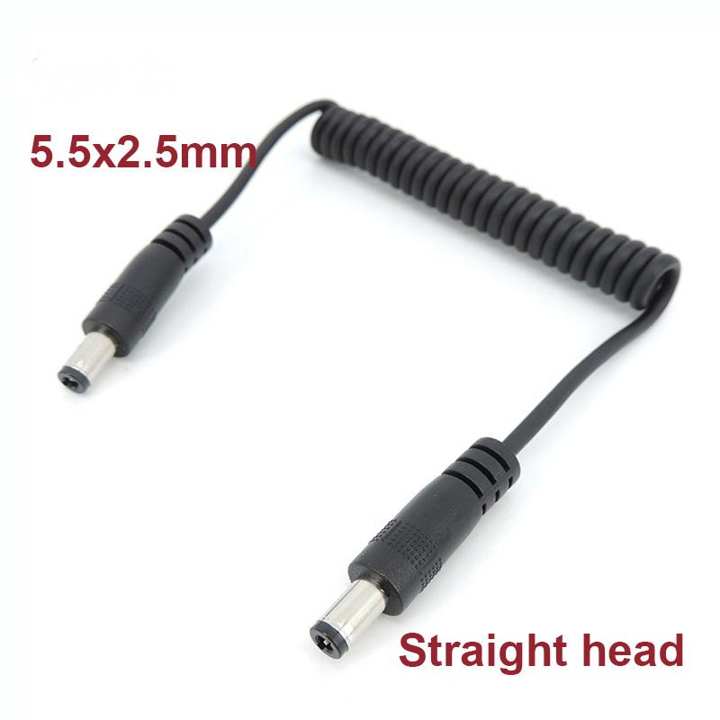 

1 шт. Удлинитель 5,5X2,5 мм Прямоугольный разъем DC папа-папа Пружинный разъем Штекер 5,5X2,1 мм Кабель питания для светодиодной ленты