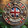 Retro London Metal Wall Art Vintage Home Decor Office Bar Kitchen