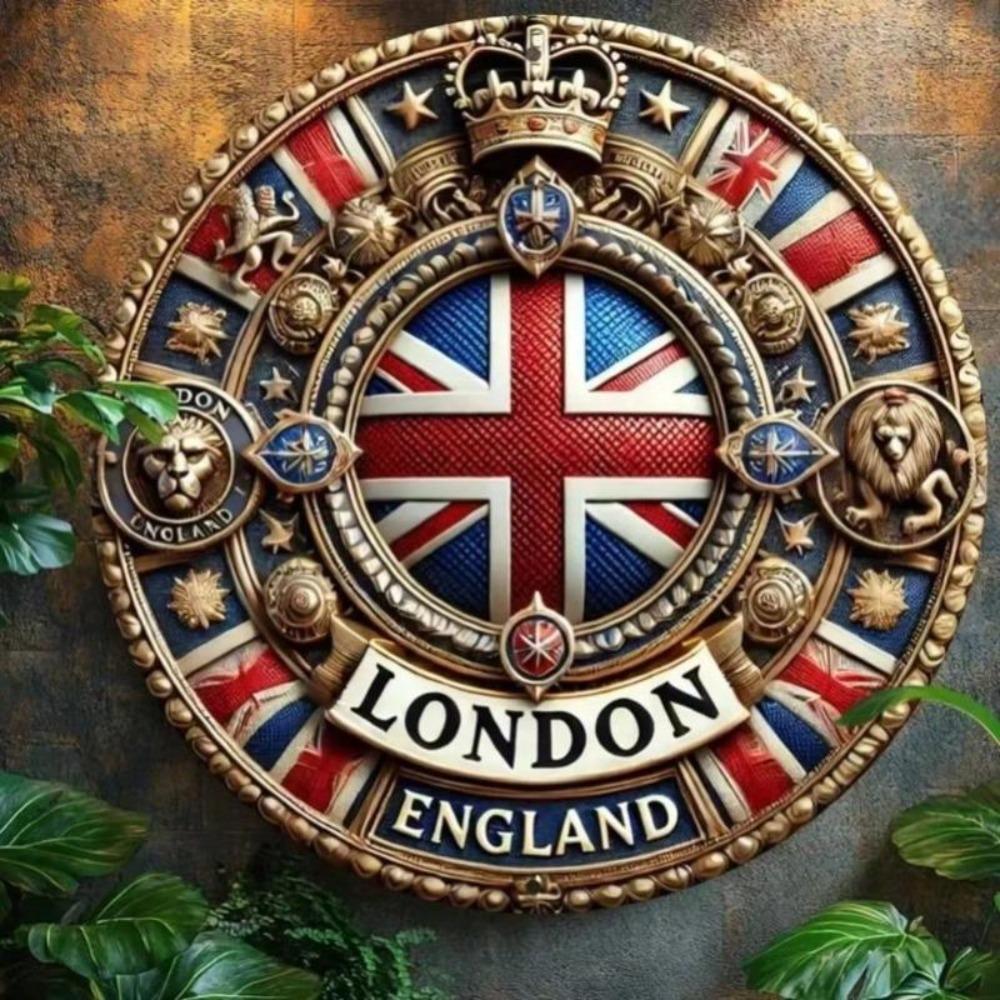 Retro London Metal Wall Art Vintage Home Decor Office Bar Kitchen
