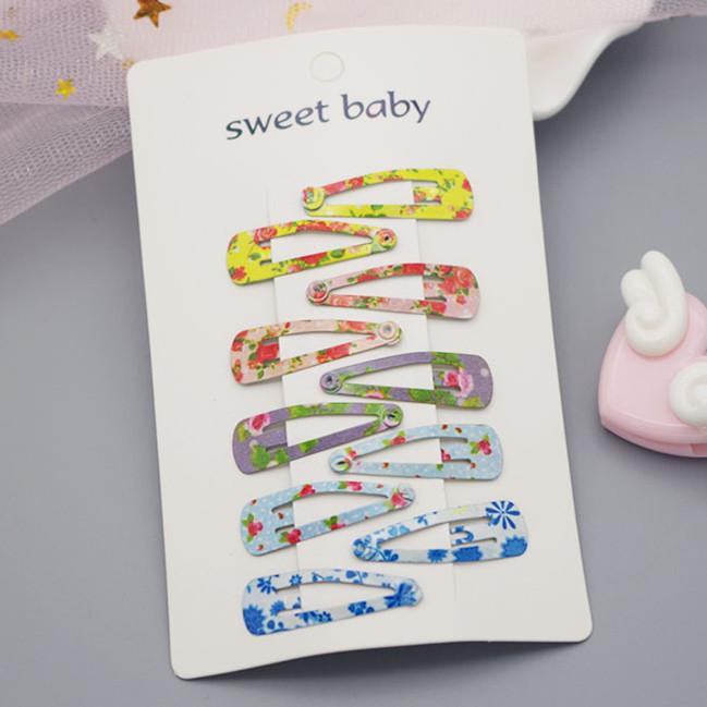 New Mini Printed Children BB Clip Cute Small Hairpins Girls Kids Hair Clips Pins Accessories Barrettes Headdress Hairclip