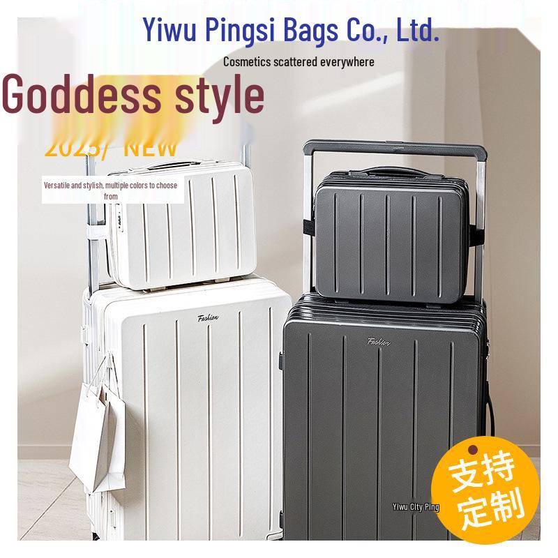 Lightweight 20/24 Inch Carry-on Suitcase with Wide Drawbar and Combination Lock for Men and Women