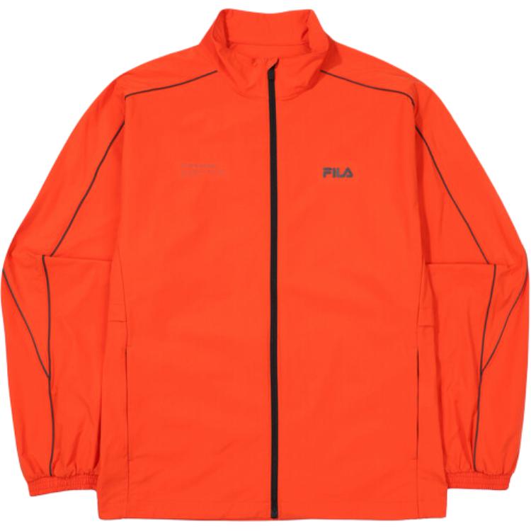 FILA Куртки Мужские Оранжево-красные Стойка Умеренные Другие FS2JKF2211MOED 095