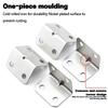 ZEXEF 1-20PCS Stainless Steel L-Shaped Corner Code 90 Degree Laminated Furniture Plate Hardware Right Angle Bracket Cabinets