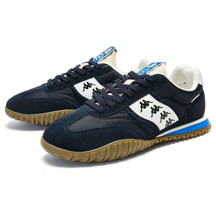 Kappa Retro Casual Shock Absorbing Breathable Low Top Training Shoes Unisex sneakers Black Blue K0EW5MM22-906