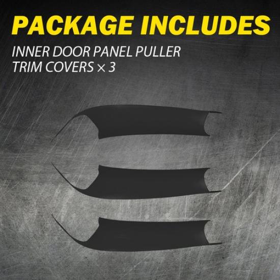 Black Inner Door Handle Panel Pull Trim Cover For BMW X3 X4 F25 F26 11-17 N