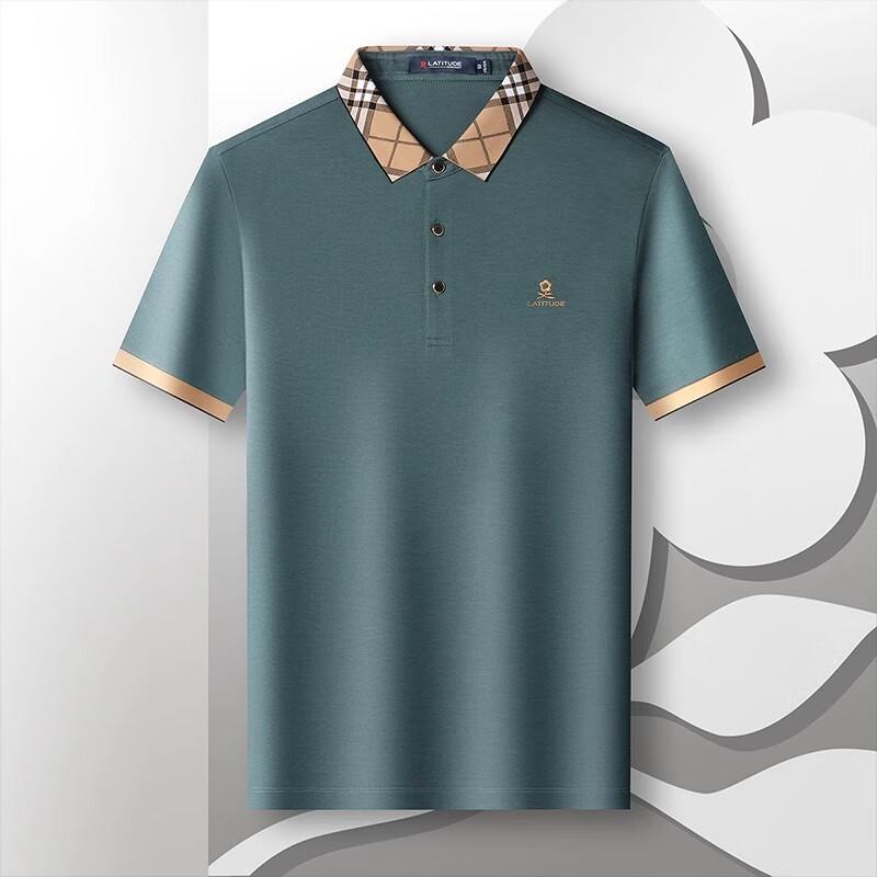 MONTAGUT Men s Silk Blend Short-Sleeve Polo Shirt M /48