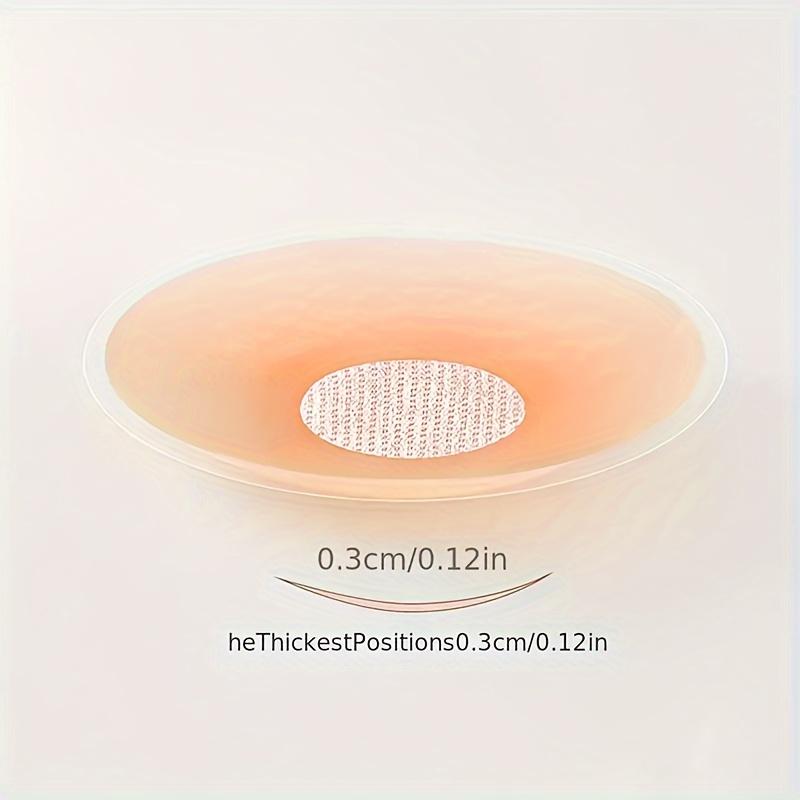 12PCS Reusable Silicone Ultra-thin and Seamless Anti-light Latex - Shoulder Strapless Invisible Sticky Pad, Suitable for Women's Underwear Accessories