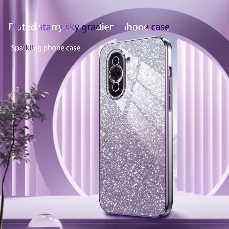 Für Huawei Nova 10 Luxus Galvanisiertes Glitzer-Case Für Huawei Nova 10 Pro 10 SE Weiche TPU Stoßstange Transparente Handy-Rückabdeckung