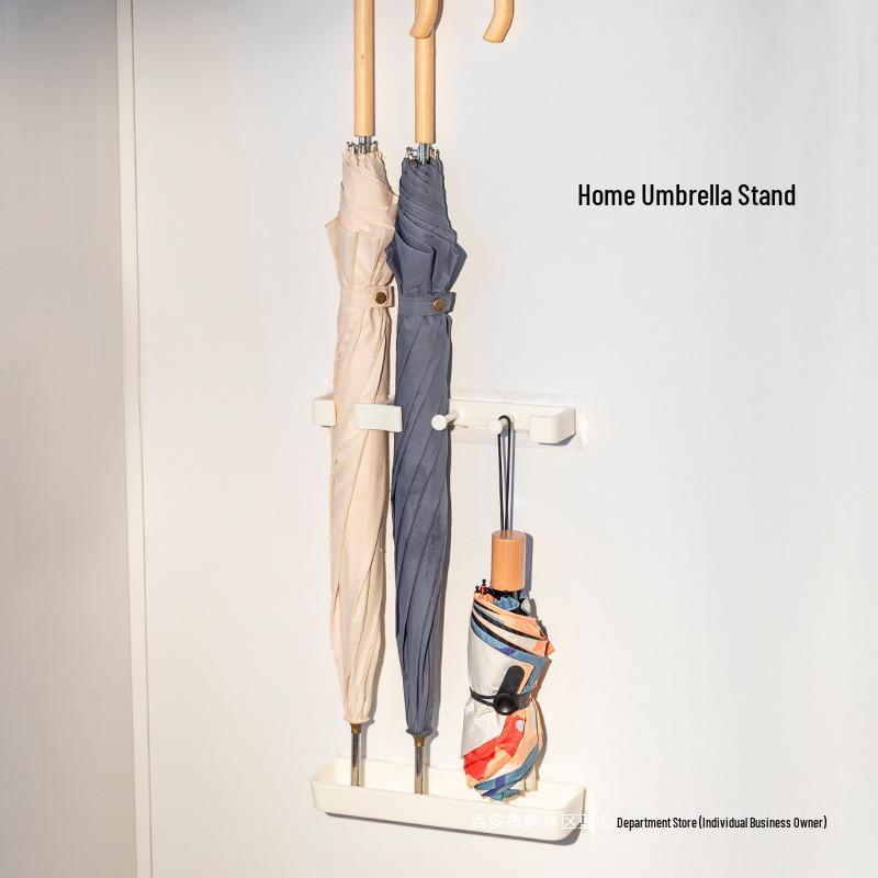Настенная стойка для хранения зонтов в прихожей с крючками White Hook Version 1280₽